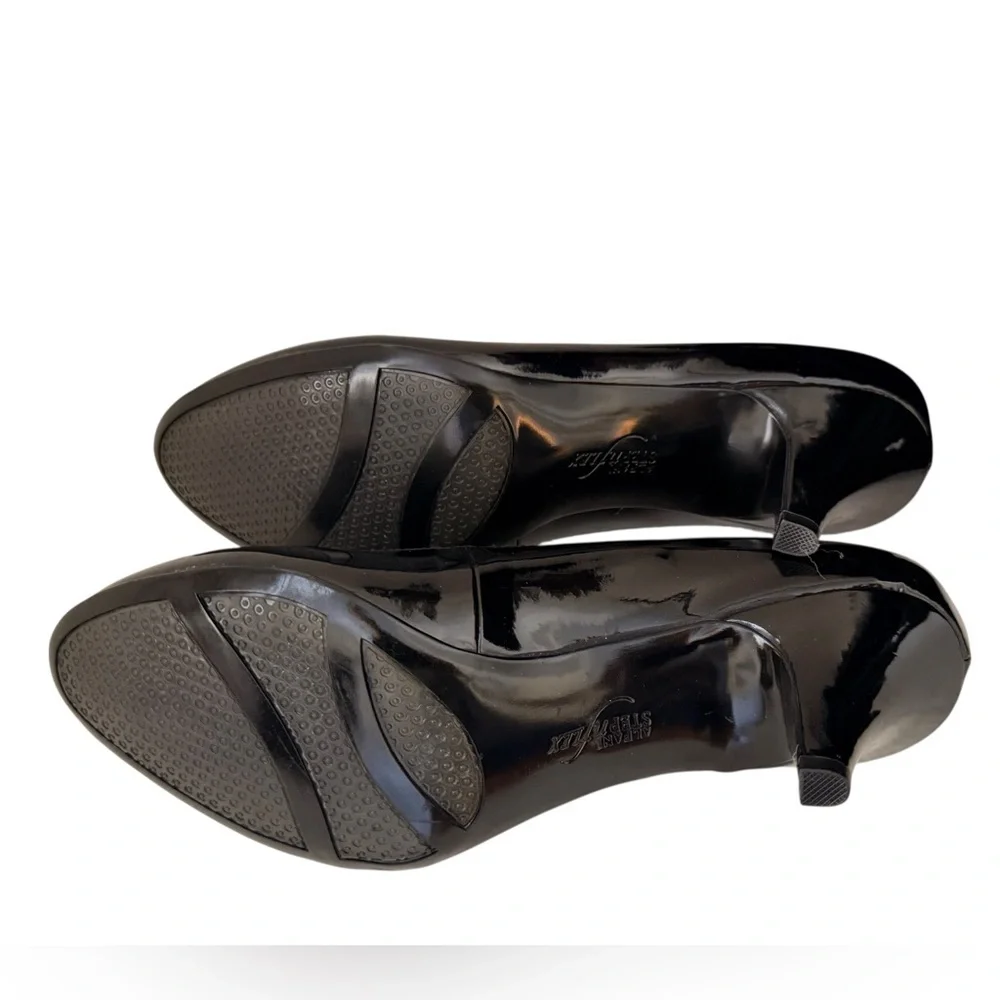 ALFANI Step N Flex Black Shiny Pumps Heels Women 8 M - New With Box